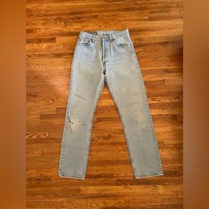 Vintage Levi 501s light blue